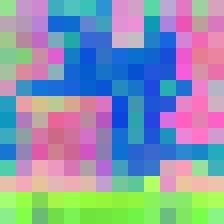 Wrist-camera context latent, PCA color projection
